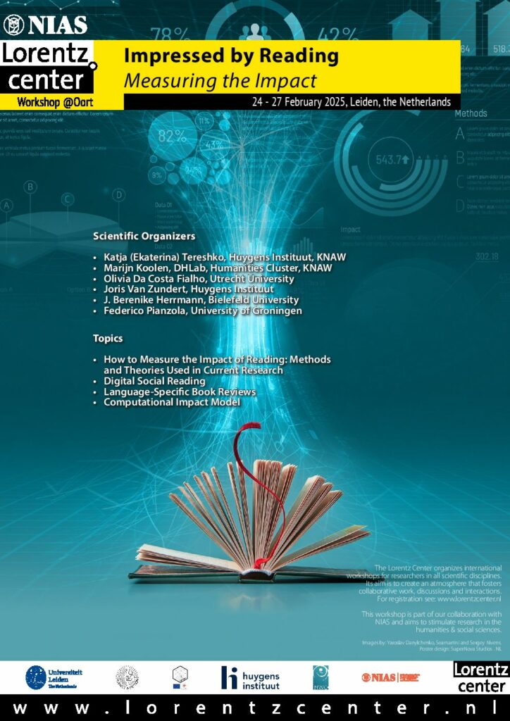 Poster of the "Impressed by Reading: Measuring the Impact" Lorentz Workshop held at Leiden University
